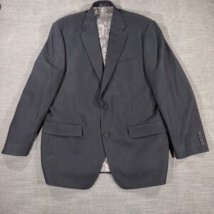 Lauren Ralph Lauren Blazer Mens 42R Gray Excellent Paisley Lining Sport Coat